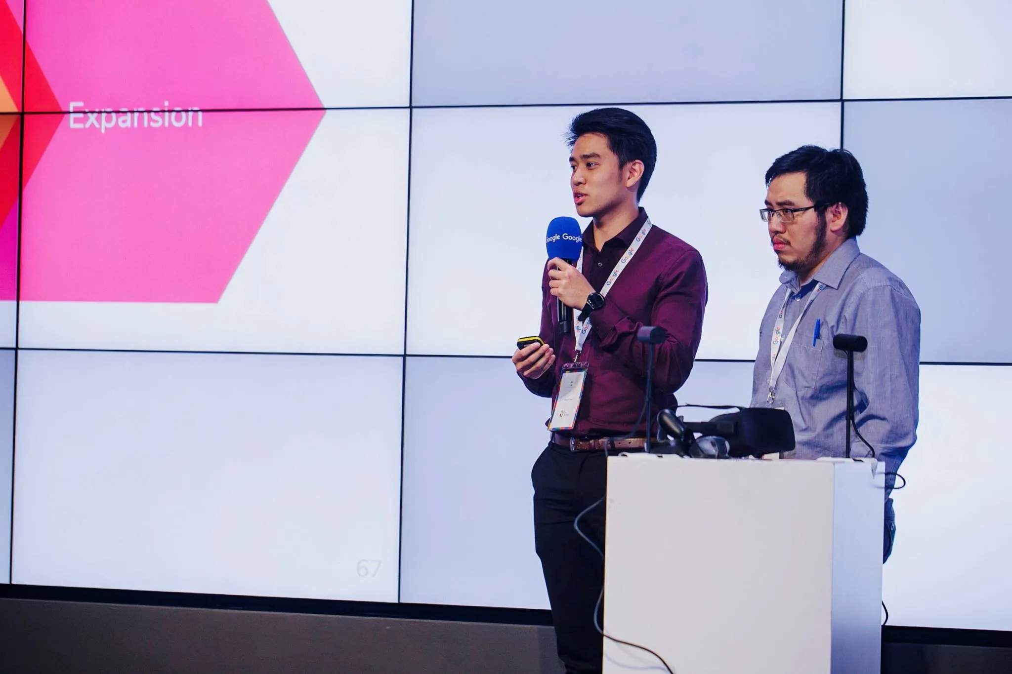 Alex Hii speaking at Google